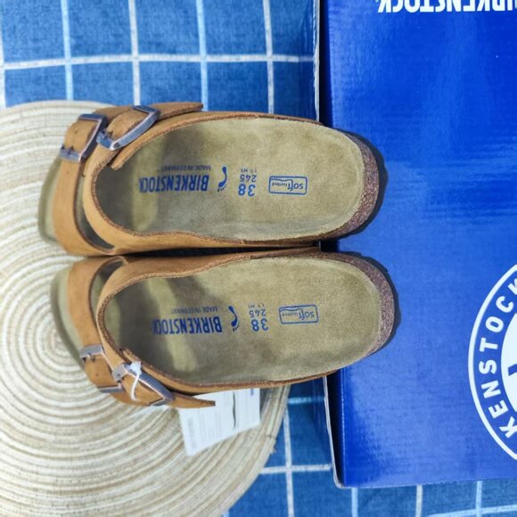 NWT🛴|🛴 Birkenstock Mayari Narrow Sandals - Truffle Suede w/ Luxury Kit - Picture 5 of 6
